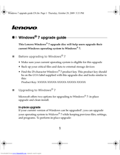 Lenovo IDEAPAD U150 Upgrade Manual