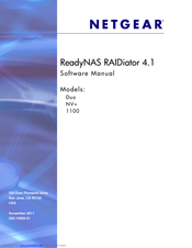 Netgear RNR4410 - ReadyNAS 1100 NAS Server Software Manual