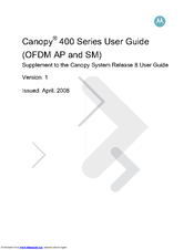 Motorola 5440AP - Canopy 5.4 GHz AP User Manual Supplement