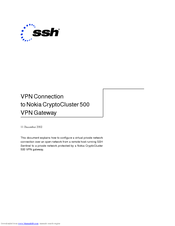 Nokia CryptoCluster 500 Connection Manual