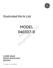 Ge 040307-0 Illustrated Parts List