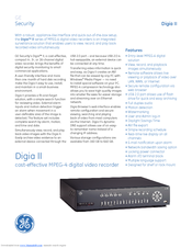 GE Security DIGIA II - Brochure