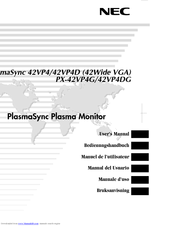 NEC PlasmaSync 42VP4DG User Manual