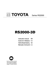 TOYOTA RS2000-3D Instruction Manual