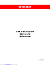 Us Robotics 56 K SOFTMODEM - COMMAND REFERENCE REV 1 Command Reference Manual