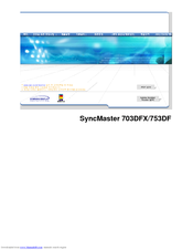 Samsung SyncMaster 703DFX User Manual