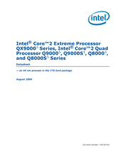 Intel Core2 Extreme QX9000 Series Datasheet