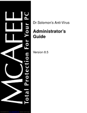 MCAFEE Dr Solomon's Anti-Virus Administrator's Manual