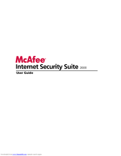 MCAFEE INTERNET SECURITY 2008 User Manual