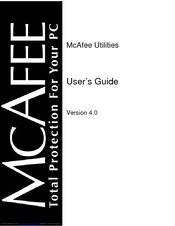 MCAFEE UTILITIES 4.0 User Manual