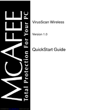 MCAFEE VIRUSSCAN WIRELESS 1.0 - Quick Start Manual