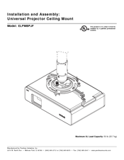 Epson ELPMBPJF - Universal Projector Ceiling Mount Installation And Assembly Manual