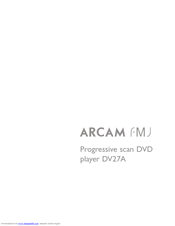ARCAM DV27A Handbook
