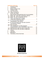 Martin Audio WX3A User Manual