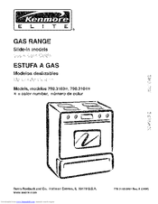 Kenmore 3103 - Elite 30 in. Slide-In Gas Range Use And Care Manual