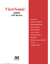 ViewSonic E90F-2 Käyttöopas