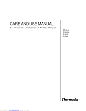 Thermador PRG366EG Care And Use Manual