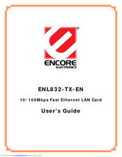 ENCORE ENL832-TX-EN User Manual