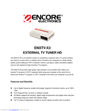 Encore ENXTV-X3 Specifications