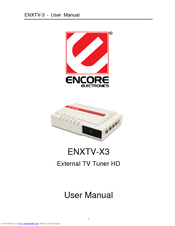Encore ENXTV-X3 User Manual