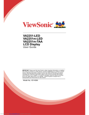 ViewSonic VA2251m-TAA User Manual