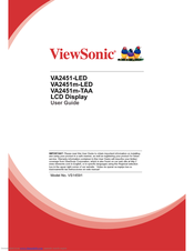 ViewSonic VA2451-LED User Manual