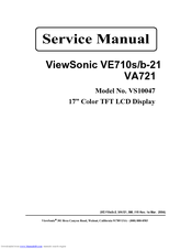 ViewSonic VE710s/b-21 Service Manual