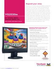 ViewSonic VG2030M - 20.1