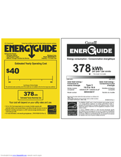 Maytag M8RXEGMAS Energy Manual
