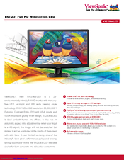 ViewSonic VX2336s-LED Specifications