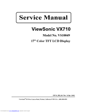 ViewSonic OptiSync VX710 Service Manual