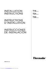 Thermador FREEDOM T24IR70NSP Installation Instructions Manual