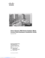 Cisco Aironet 1500 Series Hardware Installation Manual