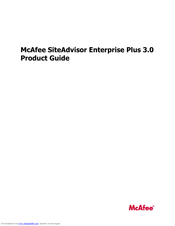 McAfee SiteAdvisor Enterprise Plus 3.0 Product Manual