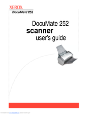 Xerox XDM2525D-WU - DocuMate 252 User Manual
