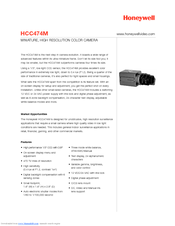 Honeywell HCC474M Specifications