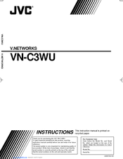 JVC VN-C3WU - Digital Web Color Camera Instructions Manual