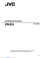 JVC 4ch Network Encoder VN-E4 Api Manual