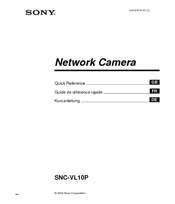 Sony SNC-VL10P Quick Reference