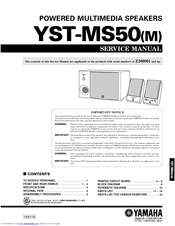 Yamaha YST-MS50M Service Manual