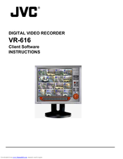 JVC VR-616U - 16 Channel Digital Video Recorder Instructions Manual