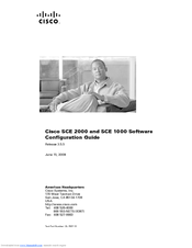 Cisco SCE 2000 Configuration Manual