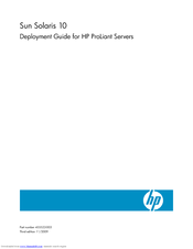 HP ProLiant DL360 G6 Deployment Manual