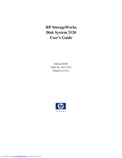 HP StorageWorks 2120 User Manual