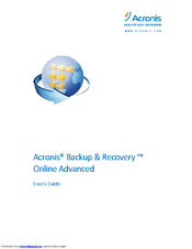 ACRONIS Backup & Recovery Online Advanced User Manual