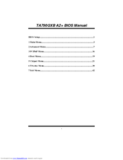 BIOSTAR TA790GXB A2 PLUS - BIOS Manual
