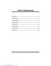 BIOSTAR TG31-A7 Bios Manual