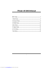 BIOSTAR TPOWER I55 Bios Manual