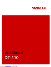 SANGEAN DT-110 User Manual