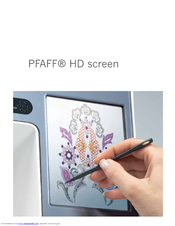 PFAFF HD SCREEN Manual